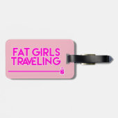 Vetmeisjes Bagagelabel reizen (Achterkant horizontaal)