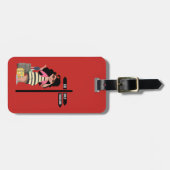 Vetmeisjes Bagagelabel reizen (Voorkant horizontaal)