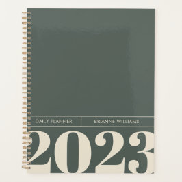 Vetminimalistisch dagblad planner