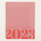 Vetminimalistisch dagblad planner (Voorkant)