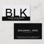 vetmonogrammen visitekaartje (Voorkant / Achterkant)