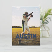 Vetnaam blauw afstuderen foto-afstuderen kaart (Staand voorkant)