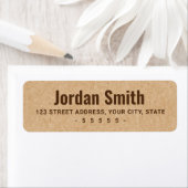 Vetnaam bruin Kraft-papier: kijk naar het retourad Etiket (Insitu)