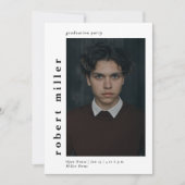 Vetnaam Classy Photo Afstuderen Invitation Kaart (Voorkant)