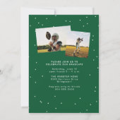 Vetnaam eenvoudig sportief groen fotoafstuderen kaart (Achterkant)