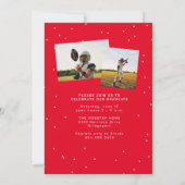 Vetnaam eenvoudig sportief rood afstuderen kaart (Achterkant)