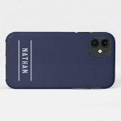 Vetnaam | Eenvoudige marineblauw Case-Mate iPhone Case (Achterkant (horizontaal))