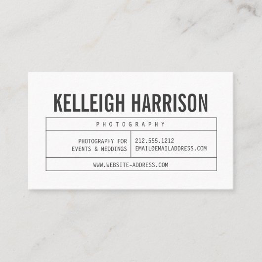 Vetnaam met  Grid Professional Visitekaartje (Voorkant)