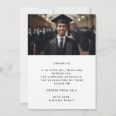 Vetnaam Script Grad Afstuderen Twee Foto Aankondiging (Achterkant)