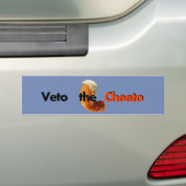 Veto de Cheeto-Bumpersticker Bumpersticker (Op auto)