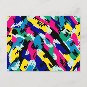 Vetoude Abstracte kunst in primaire kleuren Briefkaart