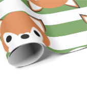 Vetoxes en groene strepen cadeaupapier (Rol Hoek)