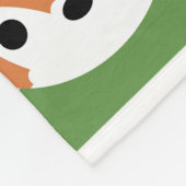 Vetoxes en groene strepen fleece deken (Hoek)