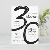 Vetpenseelstreek 30th Birthday Surprise Party Kaart (Staand voorkant)