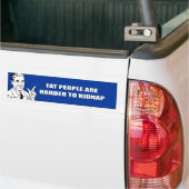 VETPERSONEN ZIJN HARDER OM TE HOUDEN BUMPERSTICKER (Op Truck)