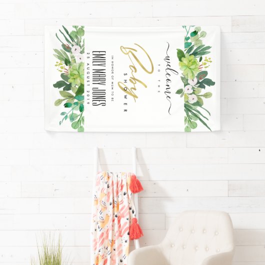 VETPLANT BLAADWIJZE WATERVERF BABY SHOWER WELKOM SPANDOEK (Insitu)