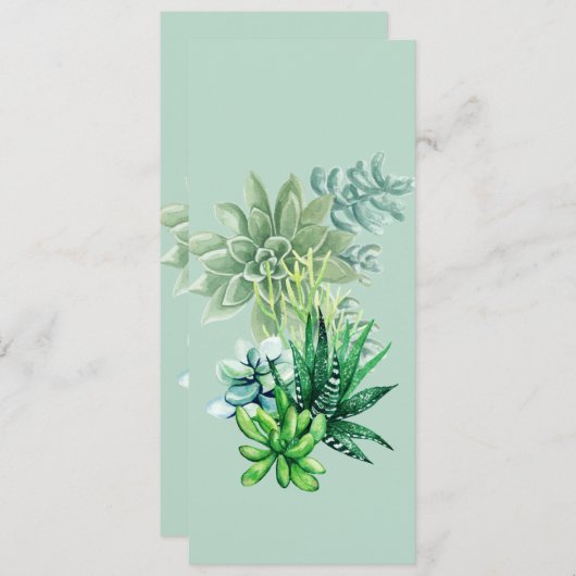 Vetplant bladwijzer (Voorkant / Achterkant)