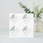 Vetplant Boeket Persoonlijk Bedank Cadeautje Label Kaart (Staand voorkant)