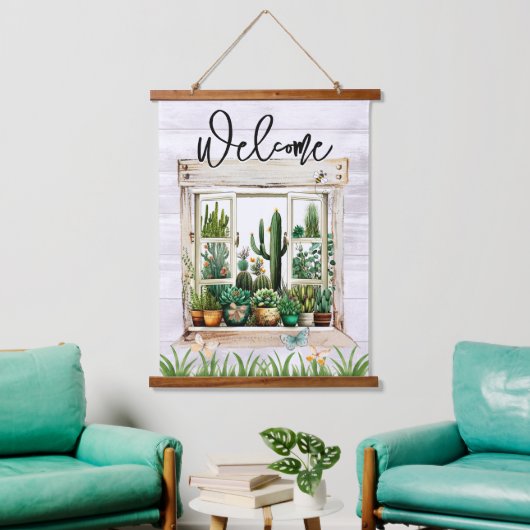 Vetplant Cactus Tuin Hangend Wandkleed (Woonkamer)