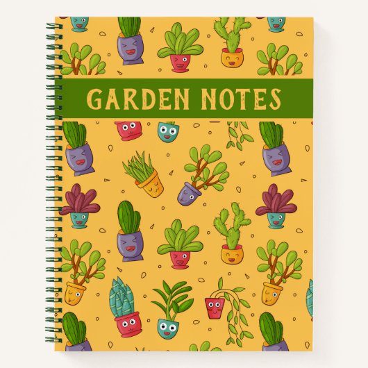 Vetplant, Cactus, Woestijn Notitieboek (Voorkant)
