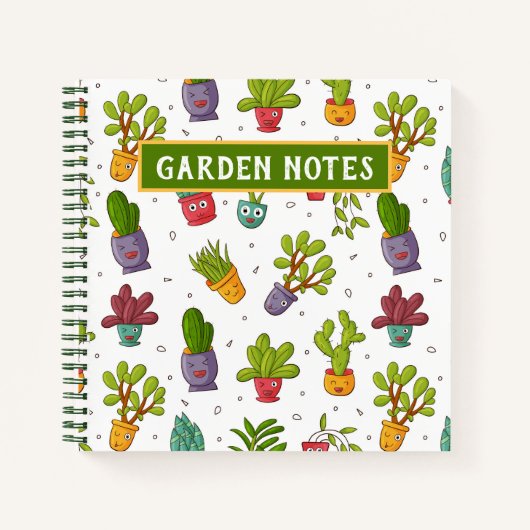 Vetplant, Cactus, Woestijn Notitieboek (Voorkant)