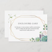 Vetplant en Kaart met Gouden Lijst (Voorkant / Achterkant)