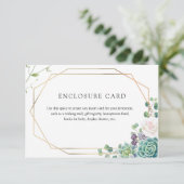 Vetplant en Kaart met Gouden Lijst (Staand voorkant)