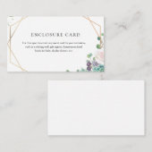 Vetplant en Kaart met Gouden Lijst (Voorkant / Achterkant)