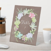 Vetplant groen krans Bruidsmeisjesfeest Tafel Reclamebord Met Voetstuk (Insitu)