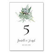 Vetplant groen | Tafelnummer (Achterkant)