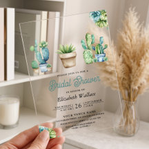 Vetplant groene cactuspotten bruidsdouche