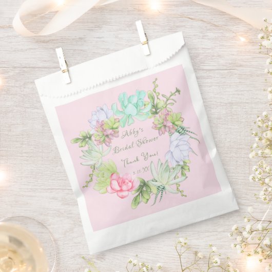 Vetplant groene krans bruidsfeest cadeautasjes bedankzakje (Geknipt)