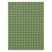 Vetplant Jade Boom Groene Bladeren op Zwart Tafelkleed (Voorkant)