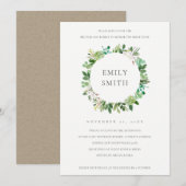 VETPLANT KRANS LOOF BRUNCH &  BUBBEL UITNODIGING (Voorkant / Achterkant)