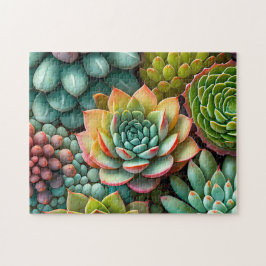 Vetplant Patroon Eenvoudige Brein Kunst Puzzels Fo