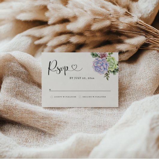 Vetplant RSVP-kaart Save The Date
