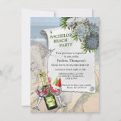 Vetplant tinten van bleke blues vrijgezellenfeest (Voorkant)