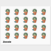 Vetplant Vrienden Ronde Sticker (Vel)