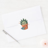 Vetplant Vrienden Ronde Sticker (Envelop)