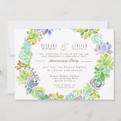 vetplant | Waterverf Jubileum Partij Kaart (Voorkant)