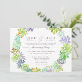 vetplant | Waterverf Jubileum Partij Kaart (Staand voorkant)