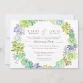 vetplant | Waterverf Jubileum Partij Kaart (Voorkant)