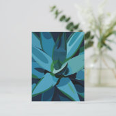 Vetplanten Blauwe Agave Cactus Vetplanten Briefkaart (Staand voorkant)