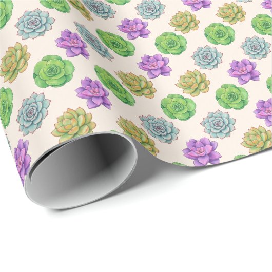 Vetplanten Cadeaupapier (Rol Hoek)