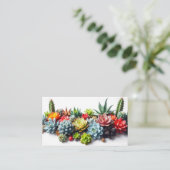 vetplanten en cactussen klantenkaartje (Staand voorkant)