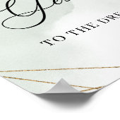 Vetplanten goud Zeg ja tegen de jurk spel bord Poster (Hoek)