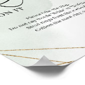 Vetplanten groen blad Doe er een ring omheen bordj Poster (Hoek)