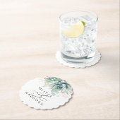 Vetplanten groen elegant modern papieren onderzett kartonnen onderzetters (Insitu)