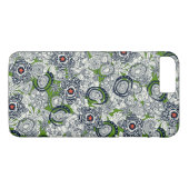 vetplanten groen oranje ster Case-Mate iPhone case (Achterkant (Horizontaal))