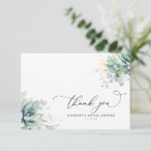 Vetplanten Groene Bruidsdouche Bedankt (Staand voorkant)